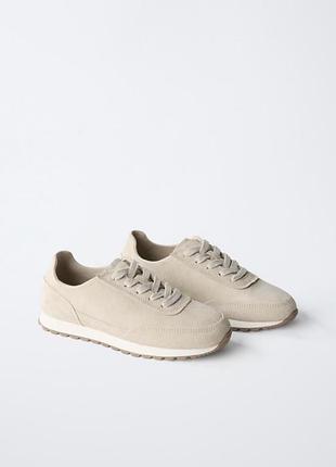 Кросівки zara 34.5 шкіра
