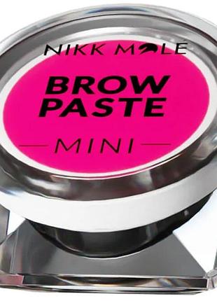 Паста для брів рожева brow paste mini pink nikk mole, 3.5 г