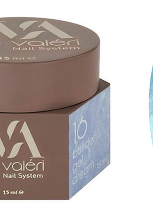 Гель для нарощування 16 builder gel dream valeri, 15 мл