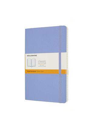 Записник moleskine classic середній, лінійка блакитна гортензія м'який (qp616b42)