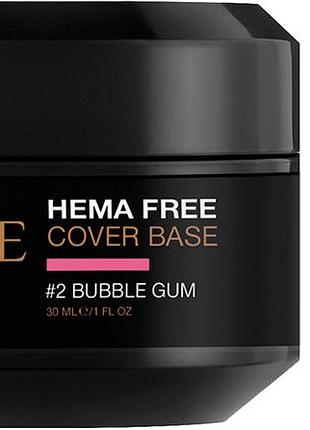 База для ногтей cover hema free №2 bubble gum shade 30 мл