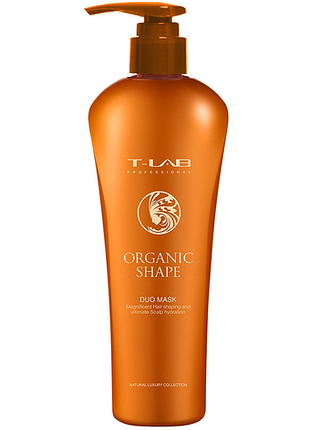 Маска для потрясающих завитков и замечательных локонов organic shape duo t-lab professional, 300мл