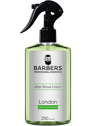 Успокаивающий лосьон после бритья barbers london, 250 мл