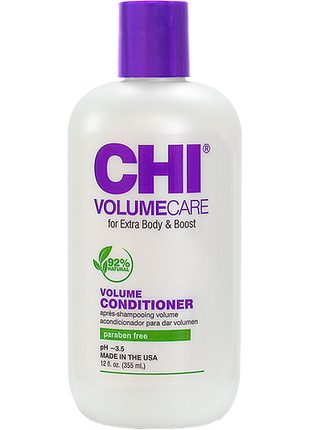Кондиціонер для надання об'єму тонкому волоссю volume care volume chi, 355 мл