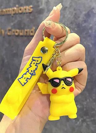 Брелок пікачу, pikachu в окулярах, pokemon
