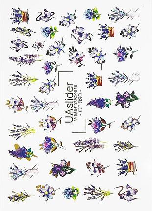 Слайдер-дизайн для нігтів color and foil 090 slider
