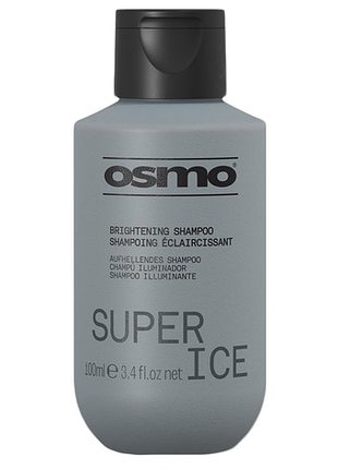 Шампунь интенсивный против желтых и медных оттенков волос super ice new osmo, 100 мл