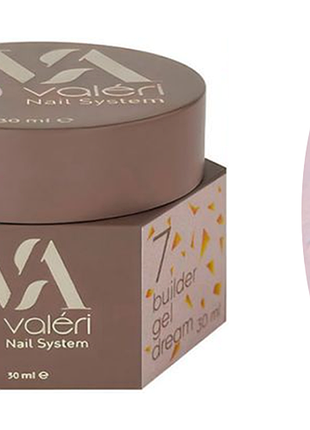 Гель для нарощування 07 builder gel dream valeri, 30 мл
