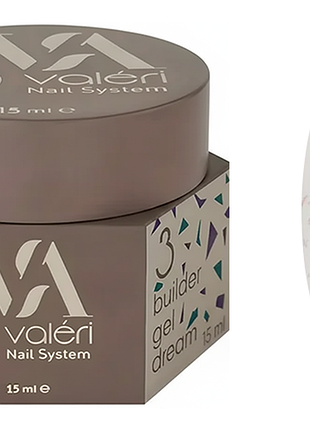Гель для нарощування 03 builder gel dream valeri, 15 мл