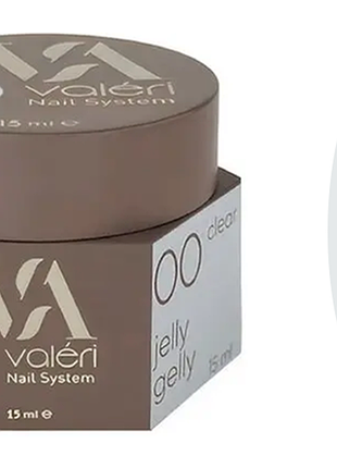 Гель-желе для нігтів 00 jelly gelly valeri, 15 мл