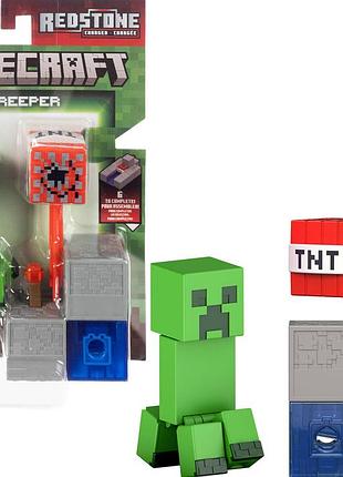 Фигурка mattel minecraft крипер creeper с аксессуарами (jjr92)