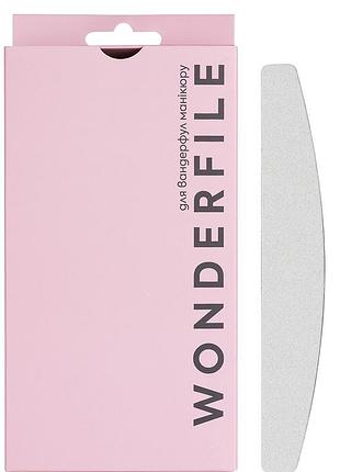 Файлы на пене полумесяц 162*24 мм - 100 грит wonderfile, 50 шт/уп