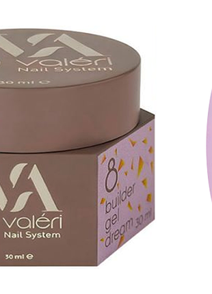 Гель для нарощування 08 builder gel dream valeri, 30 мл
