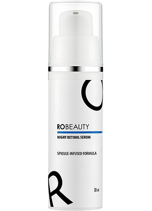 Сироватка для обличчя нічна антивікова з ретинолом night retinol serum robeauty, 30 мл