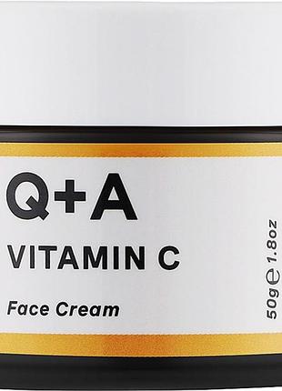 Крем для обличчя просвітлювальний із вітаміном c vitamin c radiance face cream q+a, 50 г