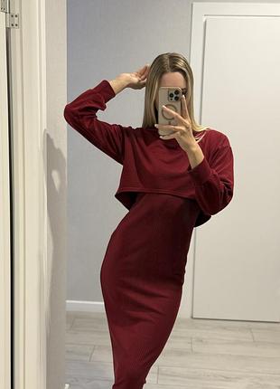 Сукня зі зйомною накидкою, one size