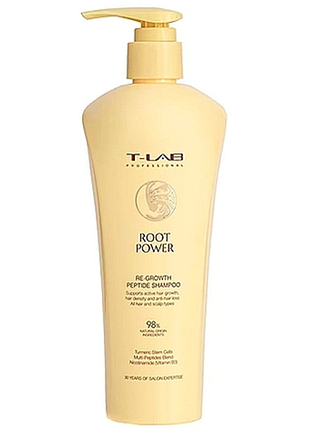 Шампунь для роста волос с пептидами root power re-growth peptide t-lab professional, 300 мл