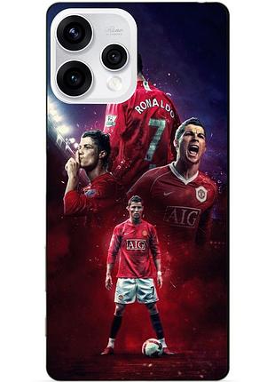 Силіконовий чохол бампер для oppo reno 15 з малюнком ronaldo mu роналдо