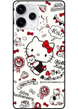 Силіконовий чохол бампер для oppo reno 15 з картинкою hello kitty хелло китти