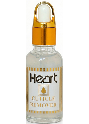 Гель кислотный для удаления кутикул прозрачный cuticle remover heart, 30 мл