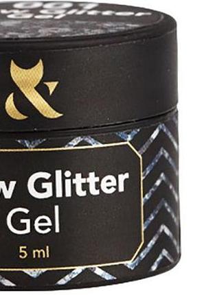 Глітер для дизайну glow glitter gel no006 fox, 5 мл