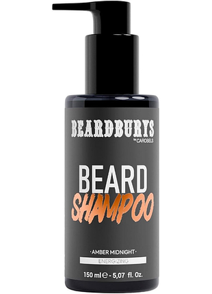 Шампунь энергетический для бороды amber midnight beardburys, 150 мл