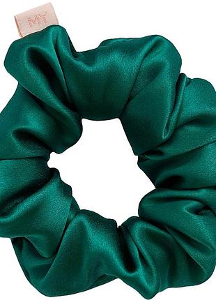 Резинка шелковая для волос изумрудный бархат emerald velvet l my heart