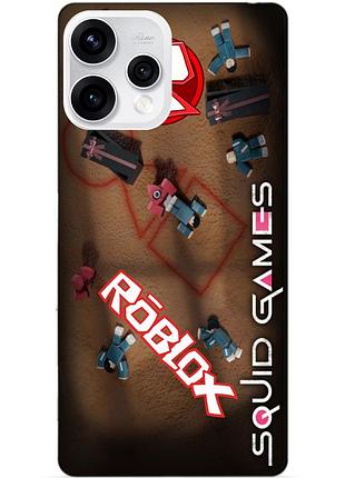 Силіконовий чохол бампер для oppo reno 15 з малюнком roblox гра в кальмара роблокс