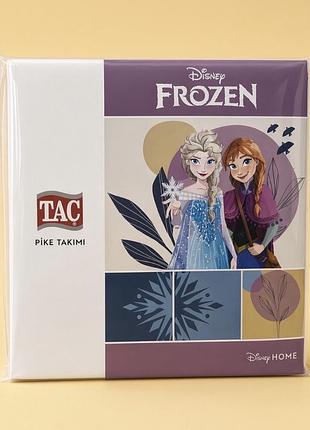 Дитячий постільний комплект tac frozen disney, покривало-піке 160×230, простирадло 100×200