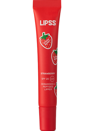 Блеск для губ lipper strawberry lip gloss lipss, 8 мл