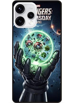 Силиконовый бампер чехол для oppo reno 15 с рисунком doomsday доктор дум avengers