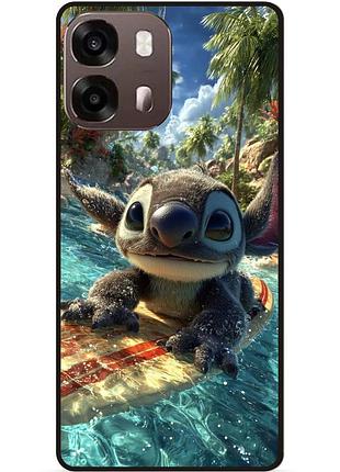 Чехол силиконовый бампер для oppo a6s с картинкой стич stitch