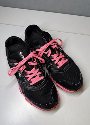 Кроссовки женские reebok черно-розовые, 41