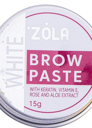 Контурная паста для бровей белая zola, 15 гр