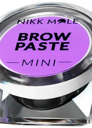 Паста для брів лавандова brow paste mini levander nikk mole, 3.5 г