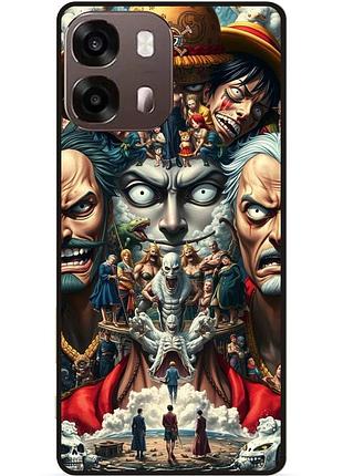 Силиконовый бампер чехол для oppo a6s one piece большой куш