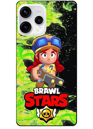 Чехол силиконовый бампер для oppo reno 15 с героем бравл джесси brawl