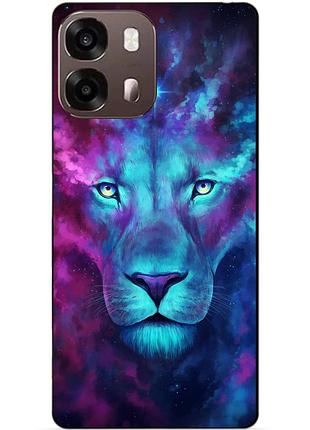 Чехол силиконовый бампер для oppo a6s с рисунком космический лев