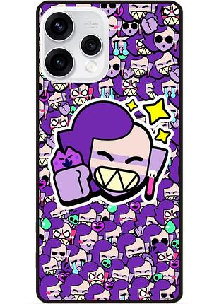 Силіконовий чохол бампер для oppo reno 15 стікери бравл эмз brawl