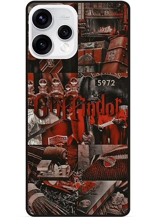 Силиконовый бампер чехол для oppo reno 15 с рисунком gryffindor гриффиндор гарри поттер harry potter