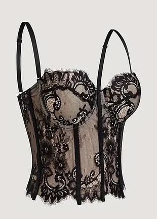 Корсет топ мереживний