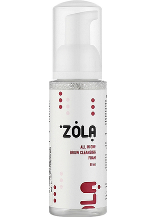 Пена для бровей очищающая zola, 80 мл