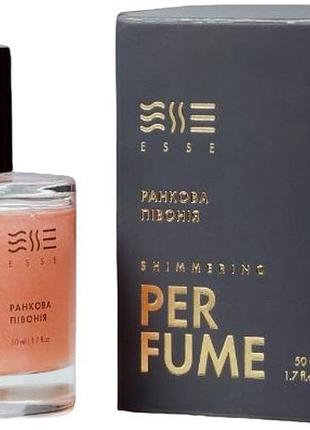 Парфуми із шимером ранкова півонія esse body treat, 50 мл