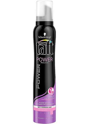 Мусс для вкладання волосся taft power cashmere touch 200мл.- оригінал.
