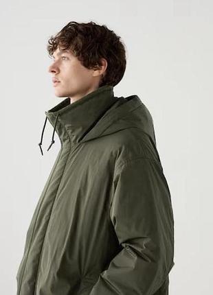 Сучасне стильне пальто, довга куртка, парка   з капюшоном uniqlo:с, оригінал , унісекс 5