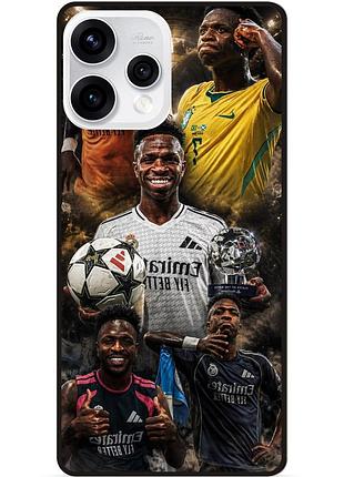 Силиконовый чехол бампер для oppo reno 15 с рисунком винисиус жуниор vinicius junior