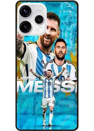 Силиконовый бампер чехол для oppo reno 15 с рисунком messi месси