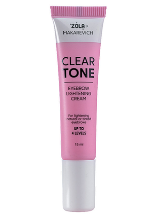 Осветлитель для бровей clear tone zola x makarevich, 15 мл