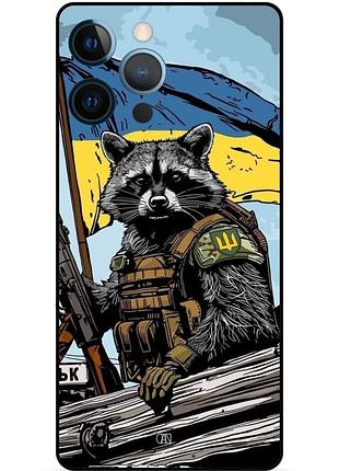Силиконовый чехол зсу украина солдат для xiaomi samsung motorola nokia iphone zte vivo oppo realme енот воин