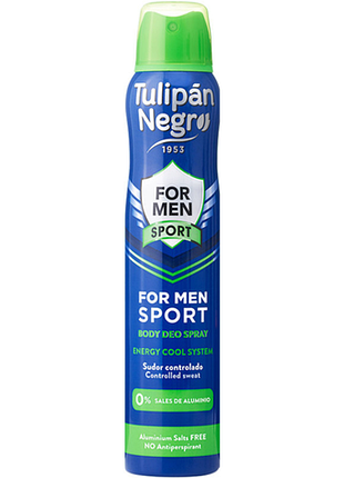 Дезодорант-спрей for men sport tulipan negro, 200 мл